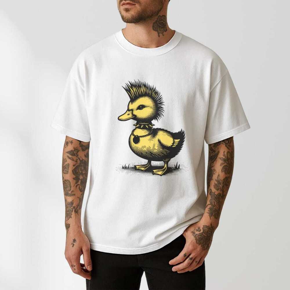 Punk Rock Baby Duck Shirt, Gothic Shirt Gift